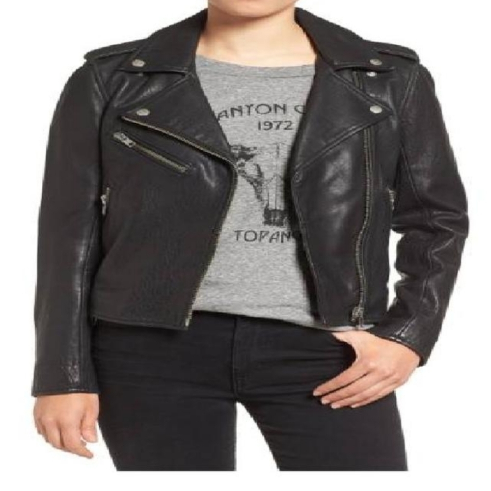 Current Elliott moto leather jacket